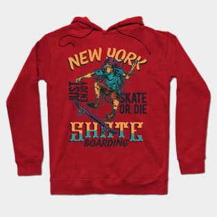 New York - Skate Boarding Hoodie